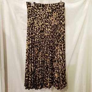 Halogen Animal Print Accordian Skirt Sz 3X